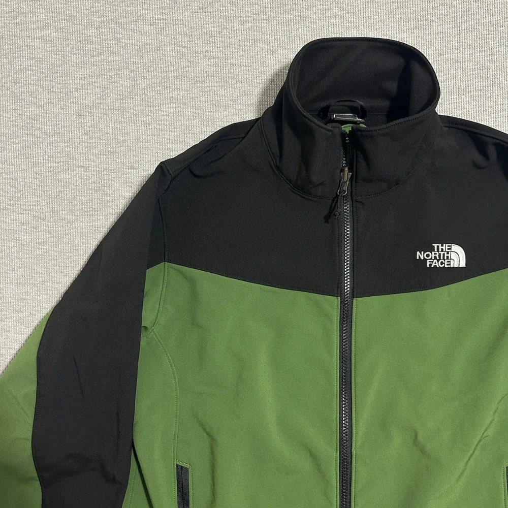 The North Face Apex Bionic Softshell Jacket Green Black‎ Mens Size Medium
